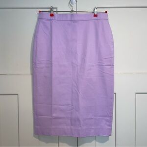 J. Crew Light Purple No. 3 Pencil Skirt Size 12 New